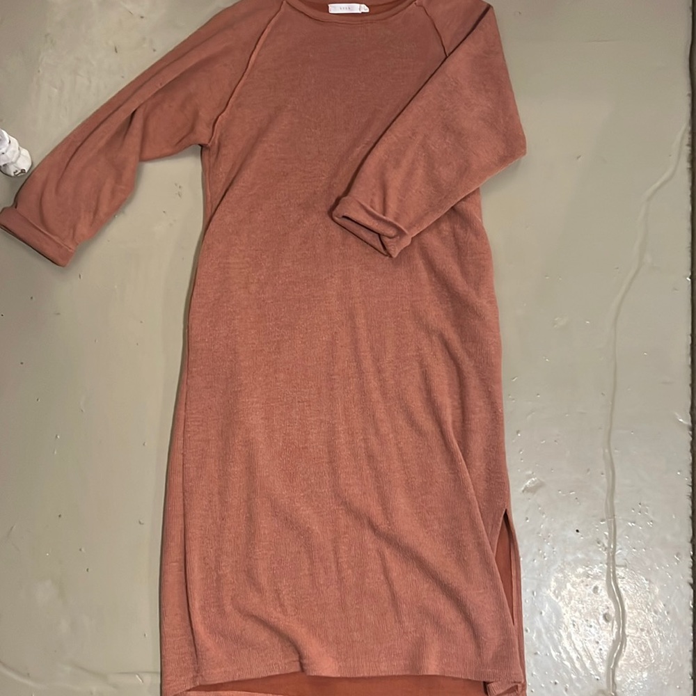 Full length sweater dress